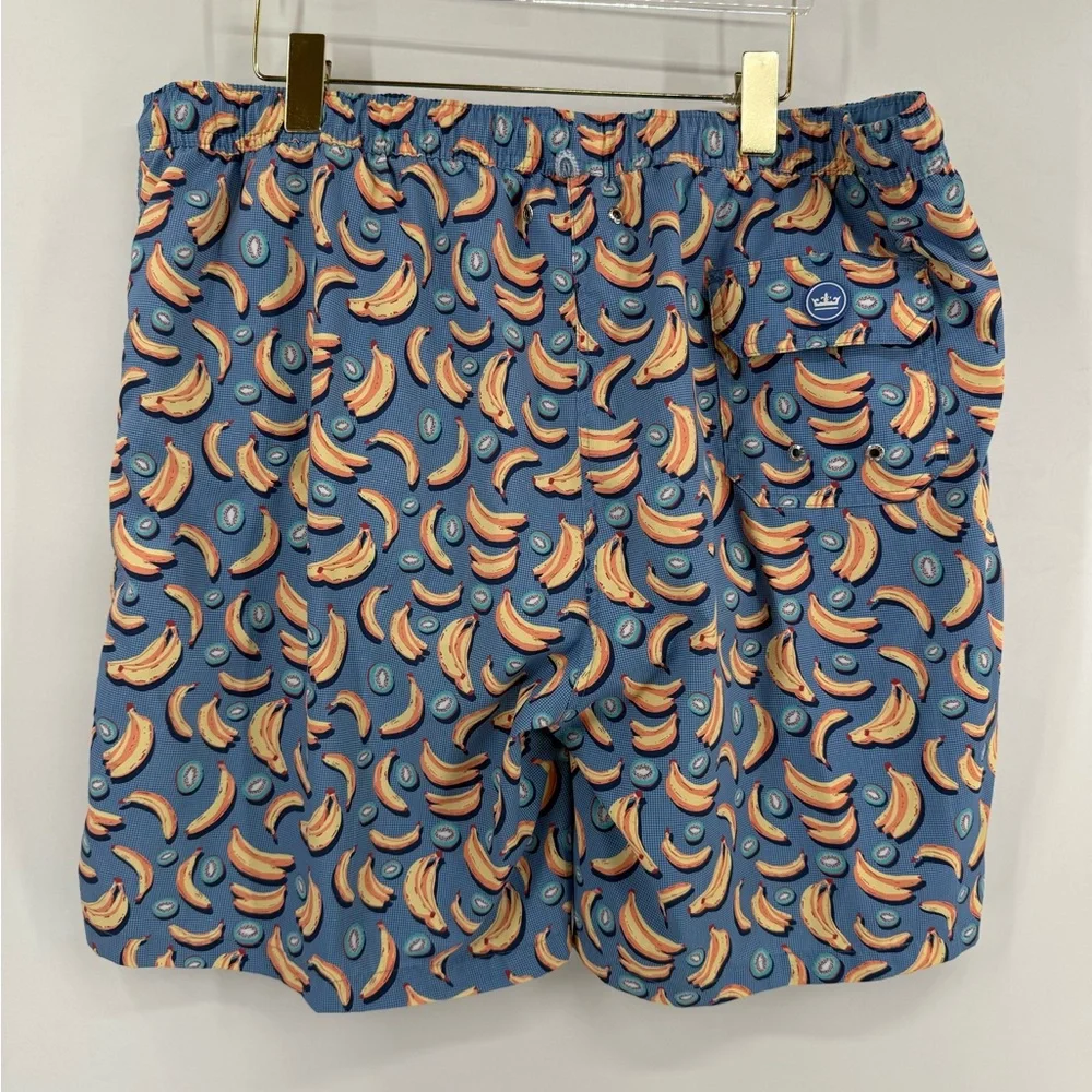 Peter Millar Seaside Collection Banana and Kiwi Swimming‎ Trunks Men’s Size XL